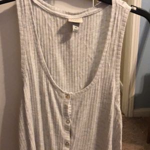 Light grey tank top. Size medium